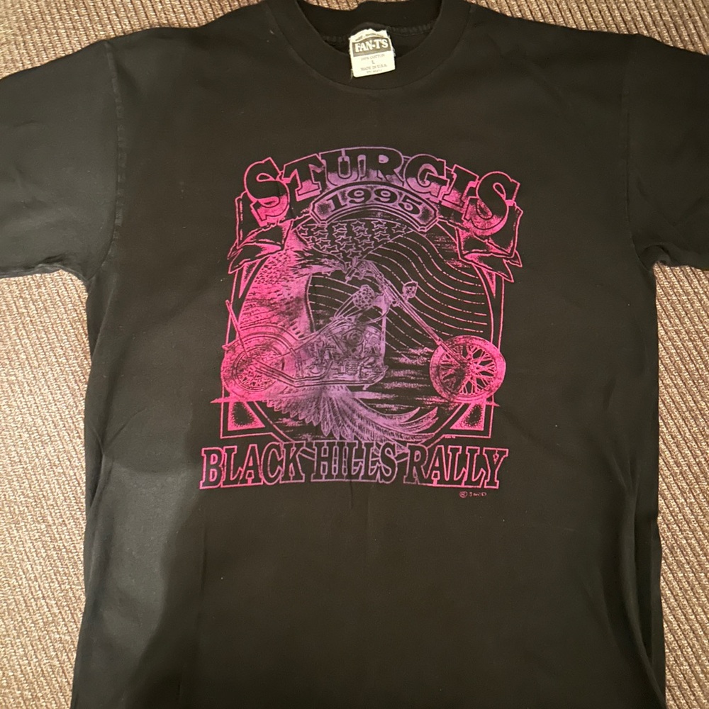 Sturgis Vintage 1995 Black Graphic T-Shirt